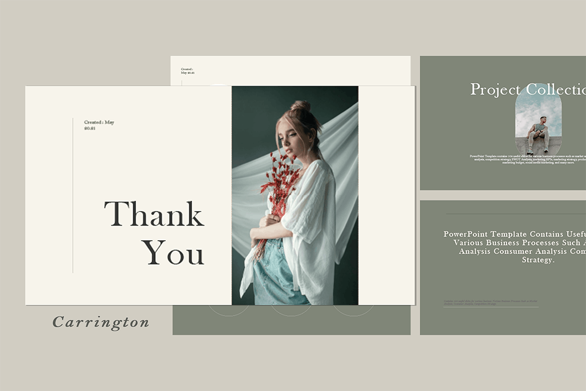 优雅时尚专业的高品质PPT模板（pptx）