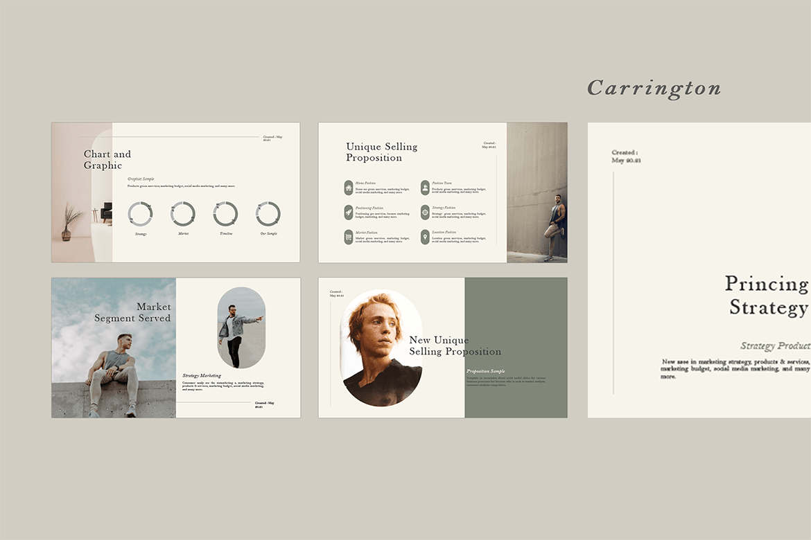 优雅时尚专业的高品质PPT模板（pptx）