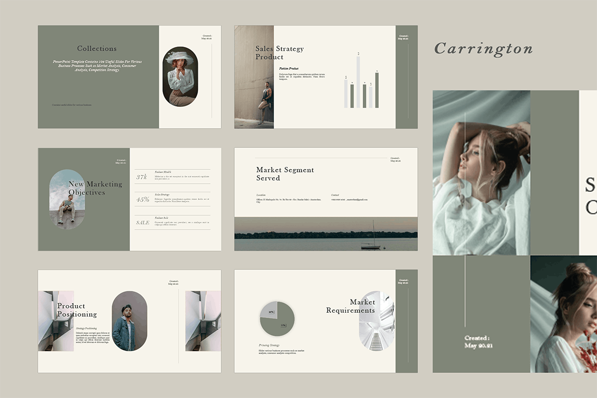 优雅时尚专业的高品质PPT模板（pptx）