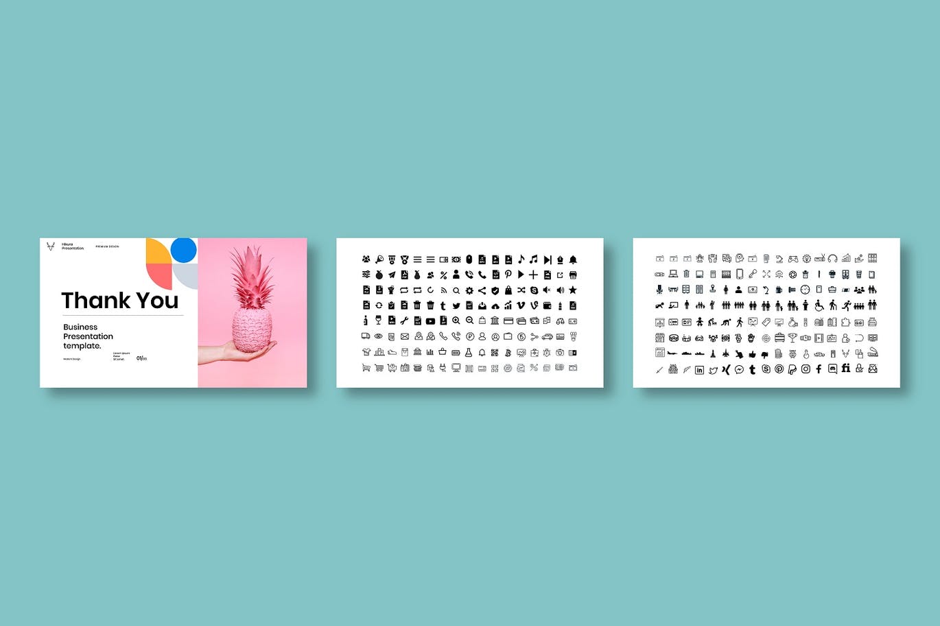 清新简约时尚高端多用途的商业商务PPT演示模板（pptx）