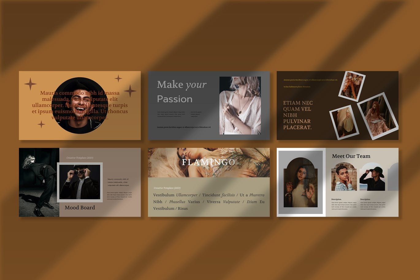 复古优雅简约的高品质PPT模板（pptx）