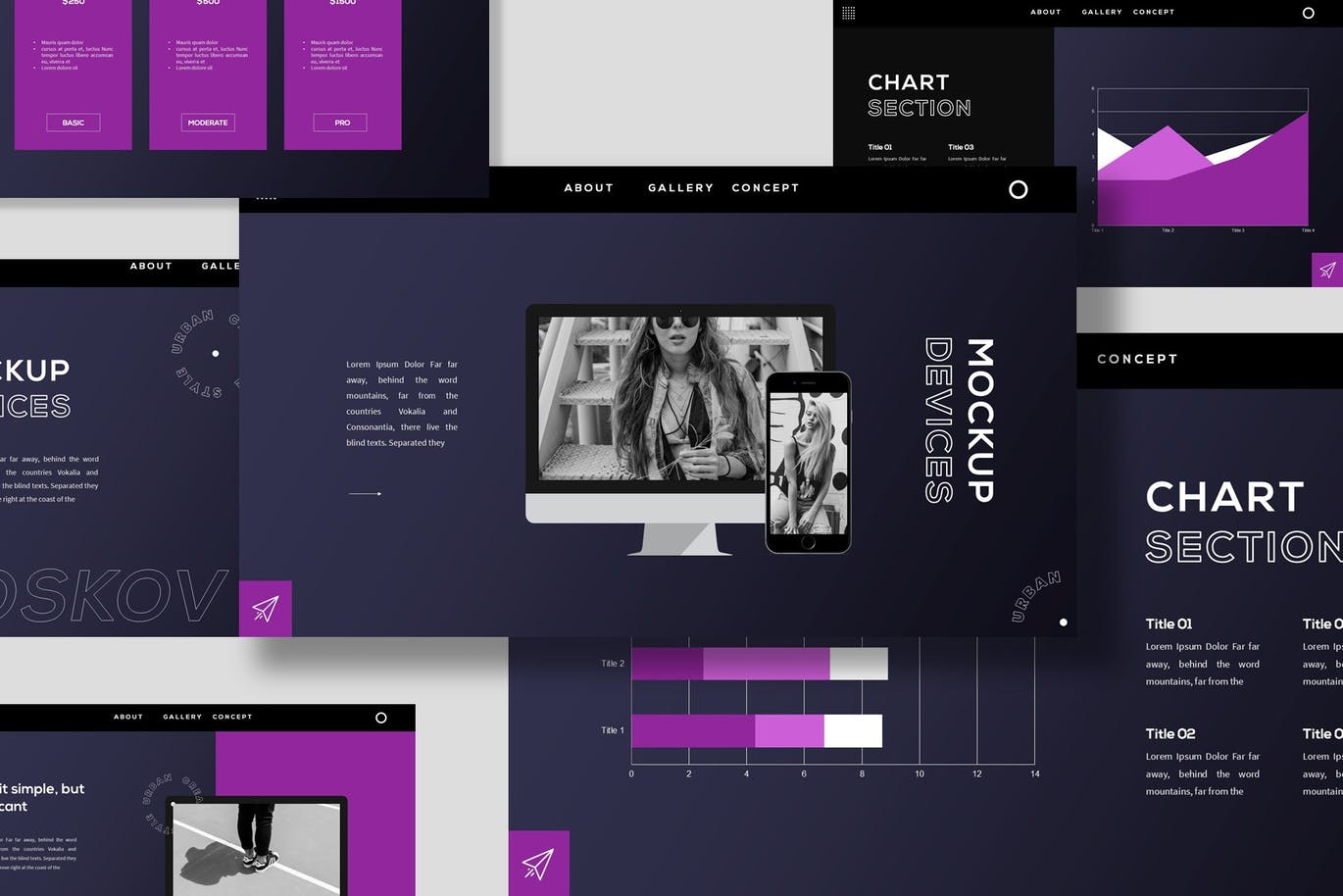 简约时尚高端多用途的PPT演示模板（pptx）