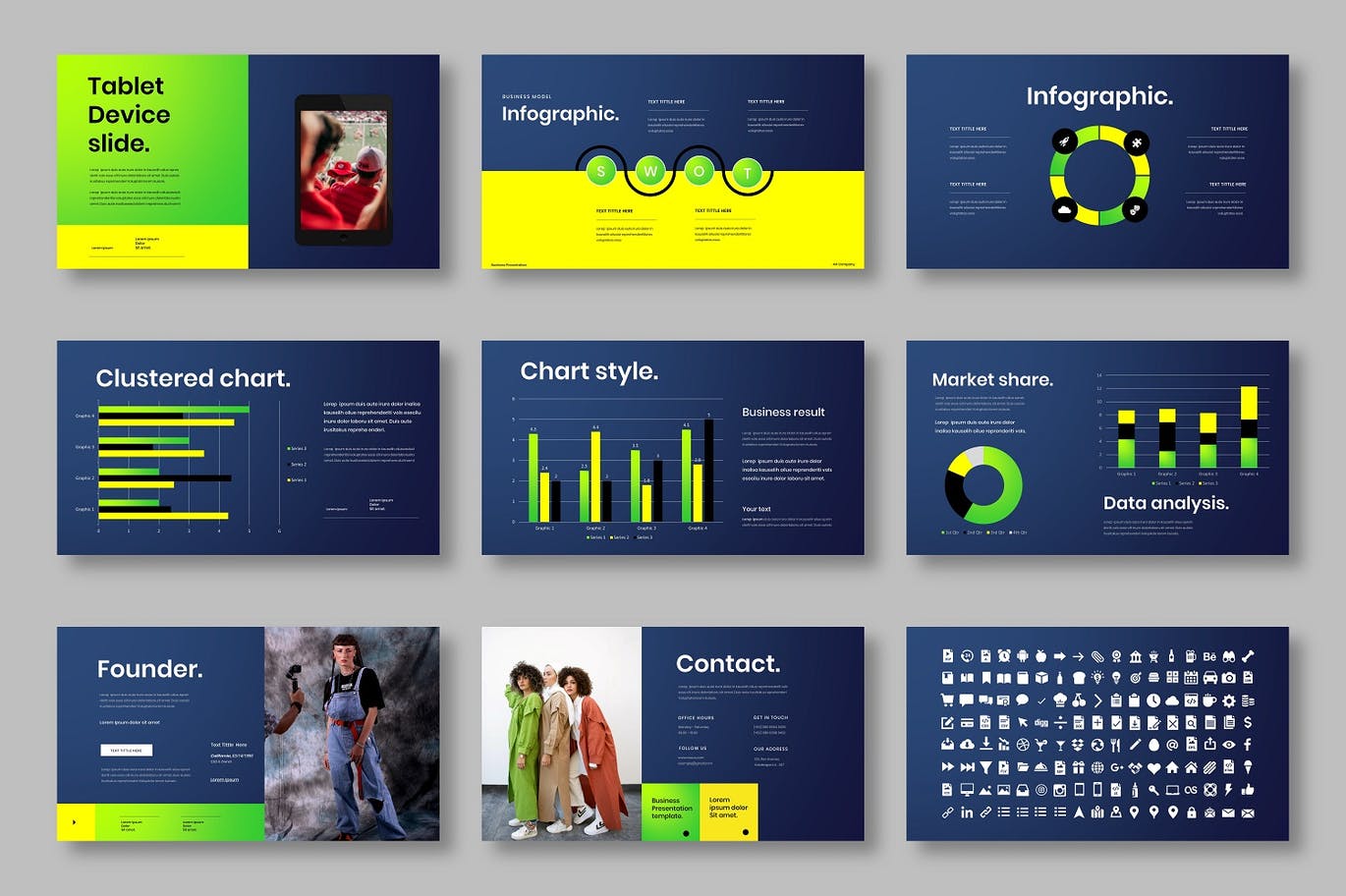 时尚高端专业的高品质商业商务PPT演示模板（pptx）