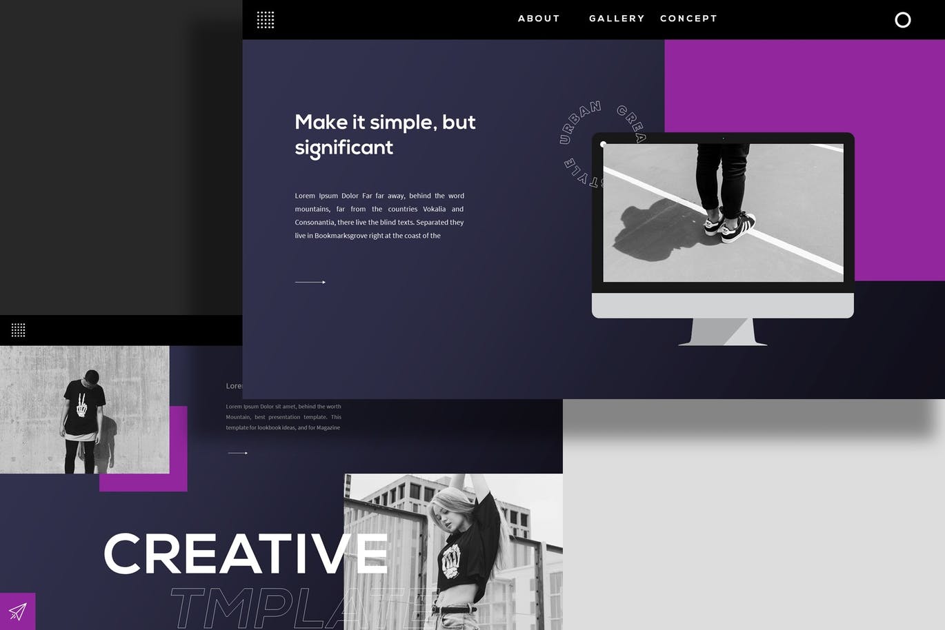 简约时尚高端多用途的PPT演示模板（pptx）