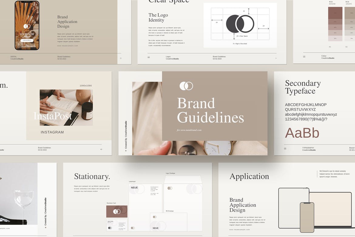 品牌指南PPT模版 (PPTX)