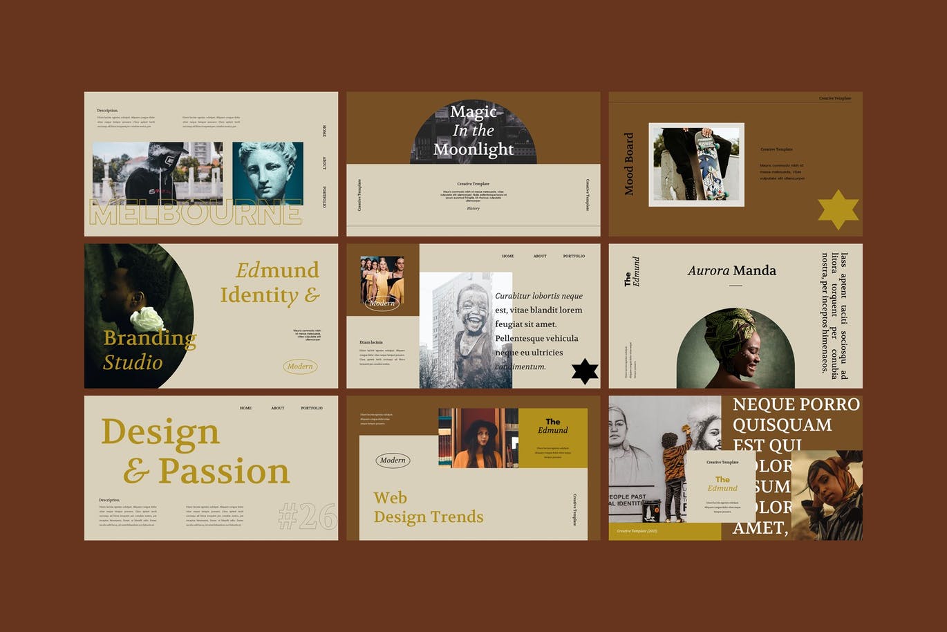 优雅高端简约多用途的PPT演示模板（pptx）