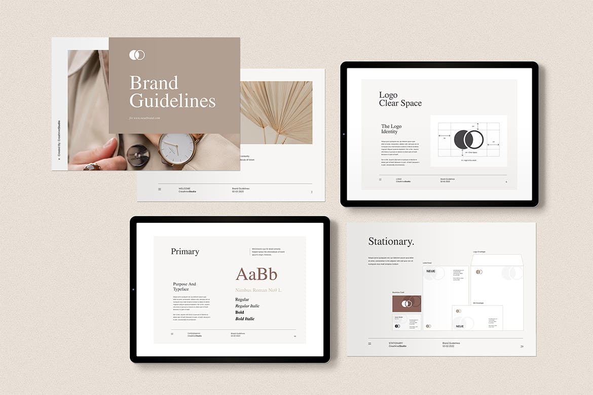 品牌指南PPT模版 (PPTX)