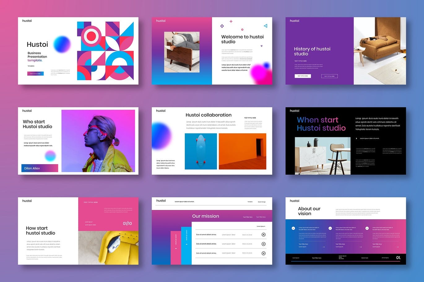 时尚高端多用途的商业商务PPT模板（PPTX）