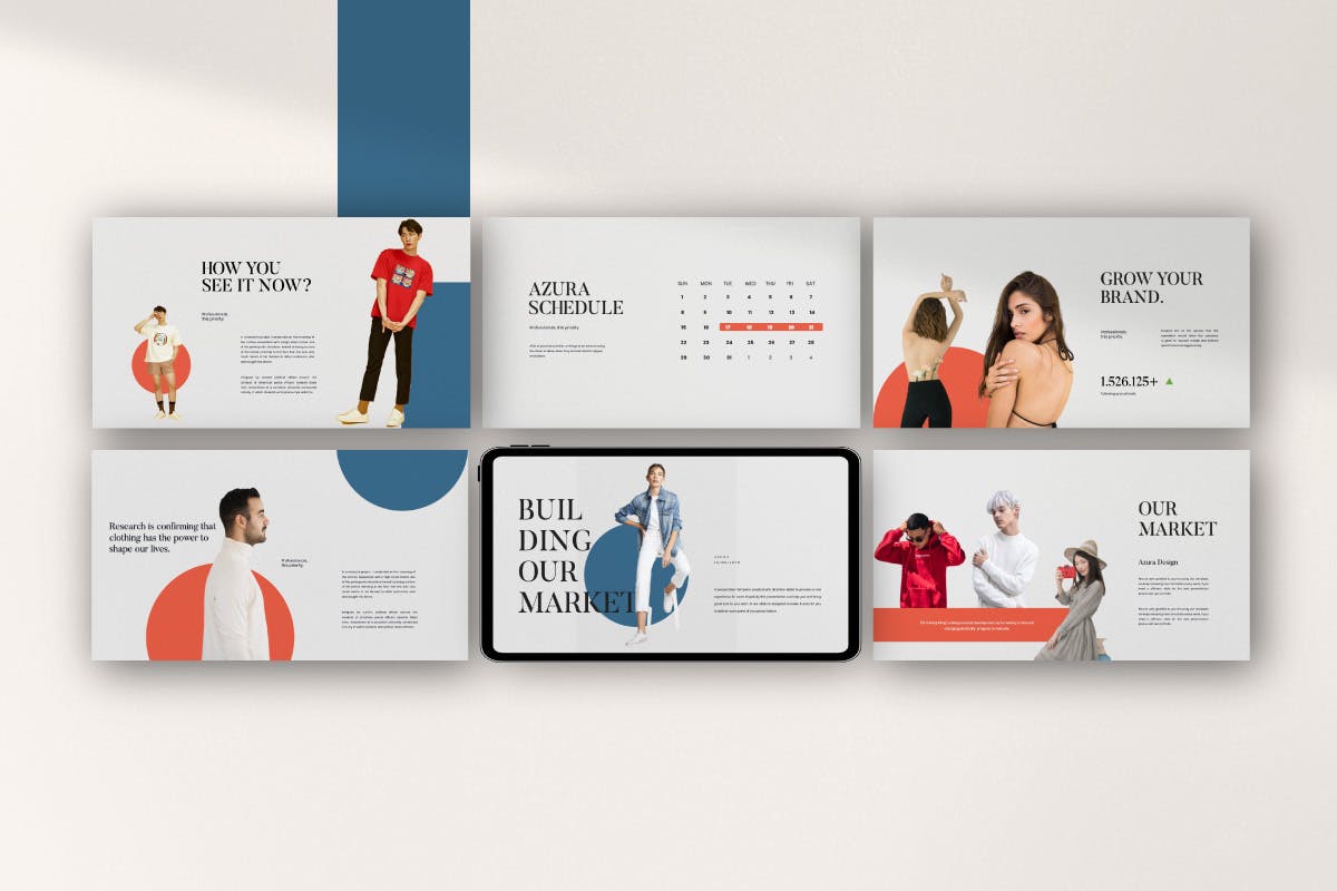 极简主义时尚品牌PPT模板下载（PPTX）