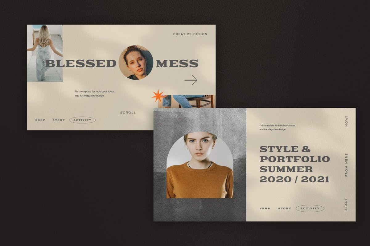 精美复古创意PPT模板（PPTX）