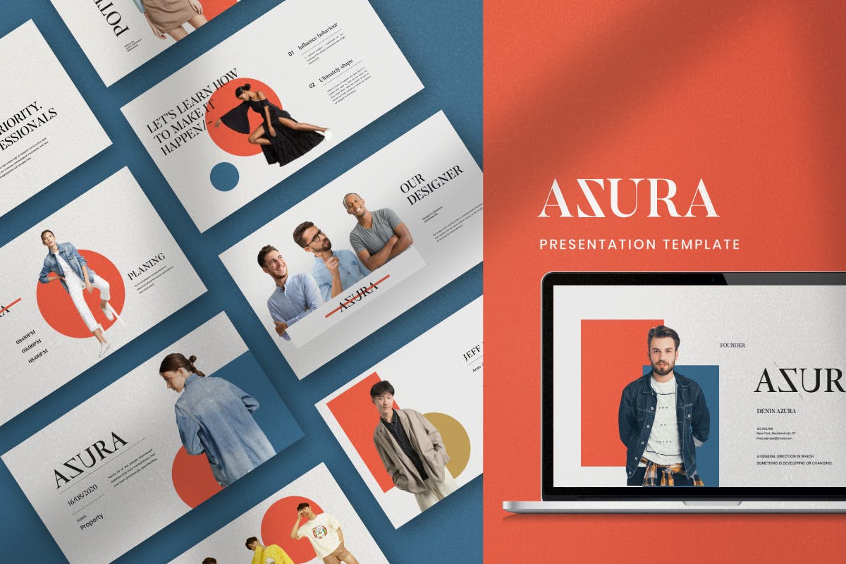 极简主义时尚品牌PPT模板下载（PPTX）