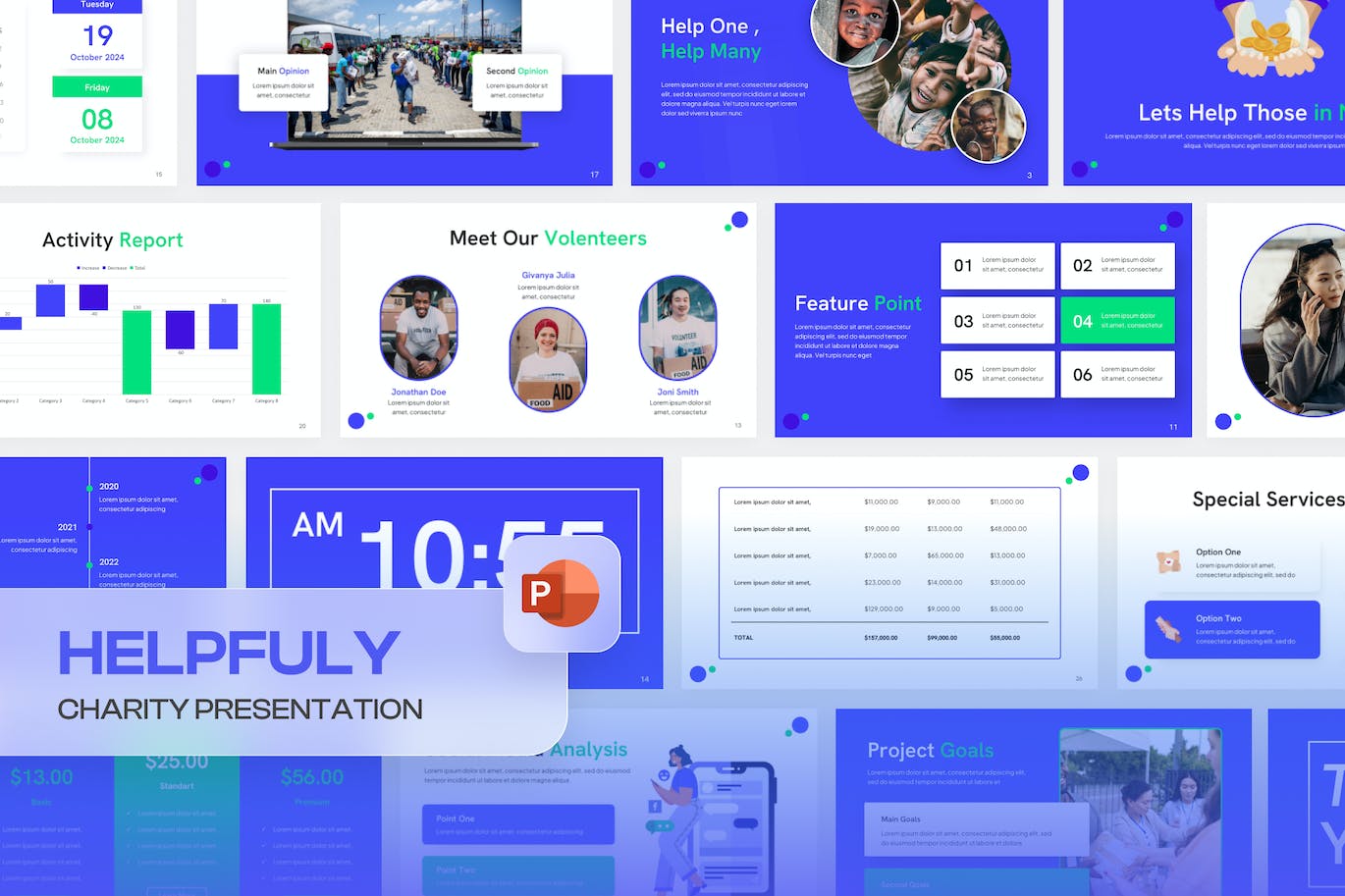 慈善机构 PPT模版 (PPTX)