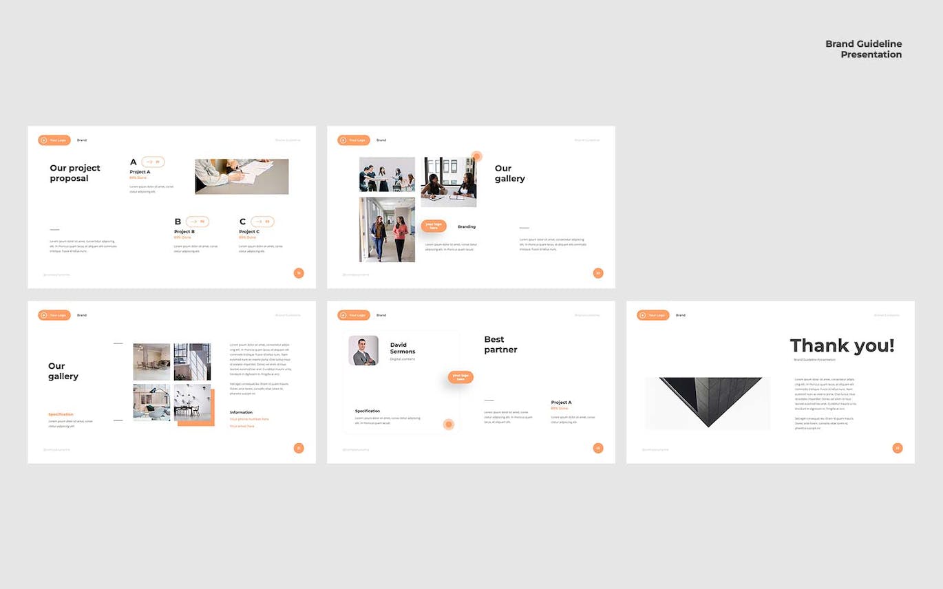 品牌指南 PPT模版 (PPTX)