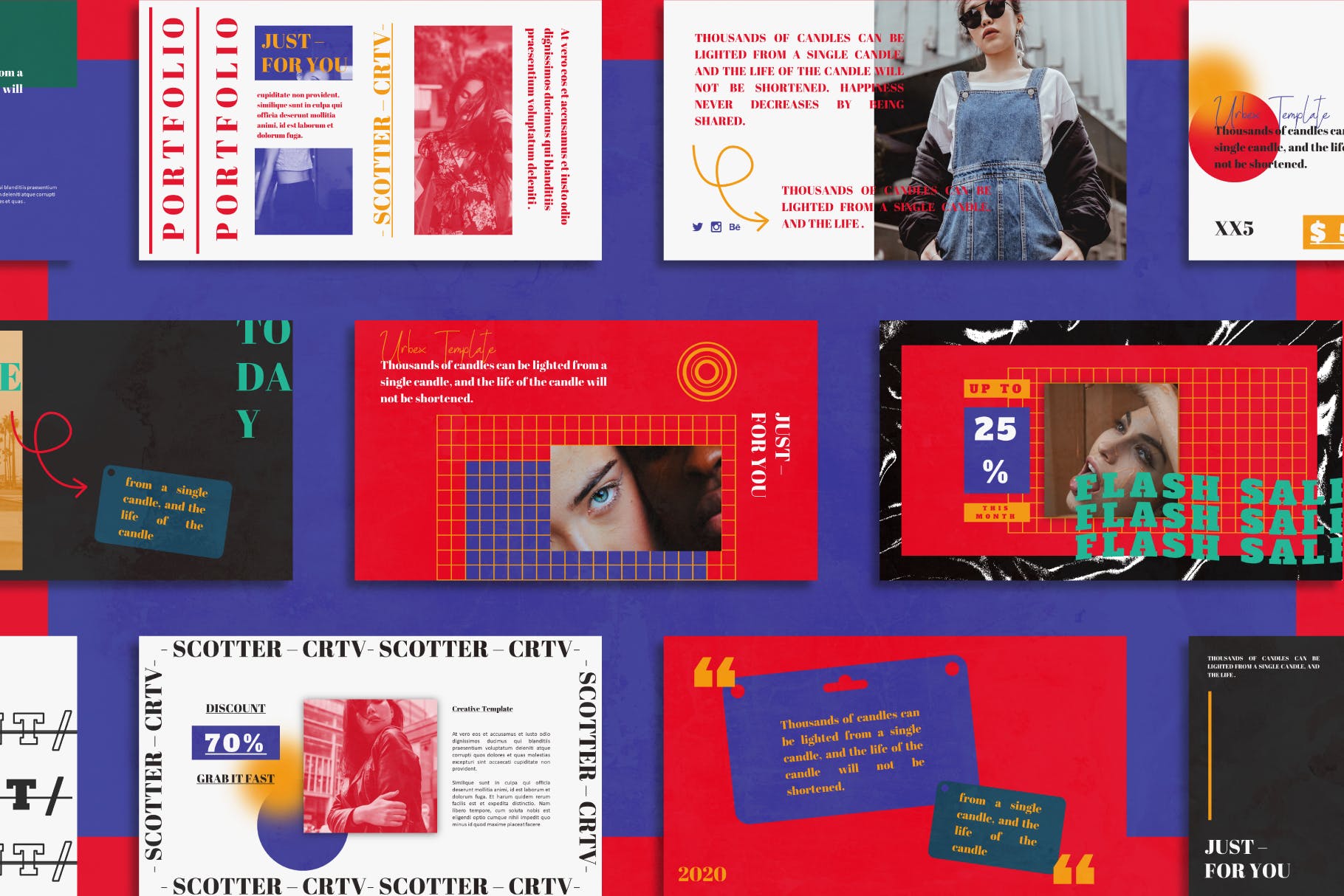 时尚彩色PPT模板下载（PPT,PPTX）