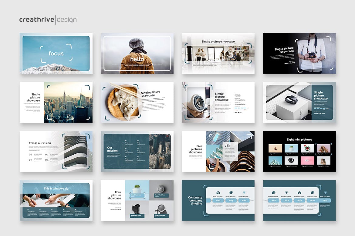 聚焦风格PPT模板下载(PPTX)