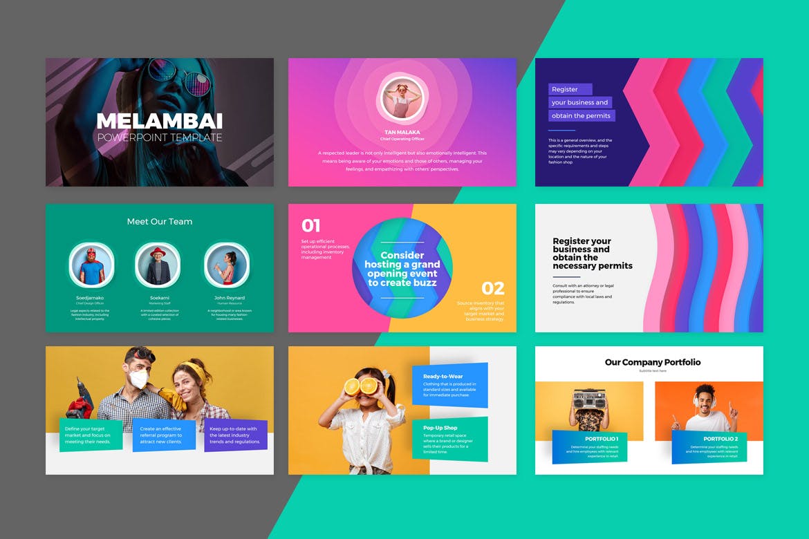 梅兰拜简报PPT模版 (PPTX)