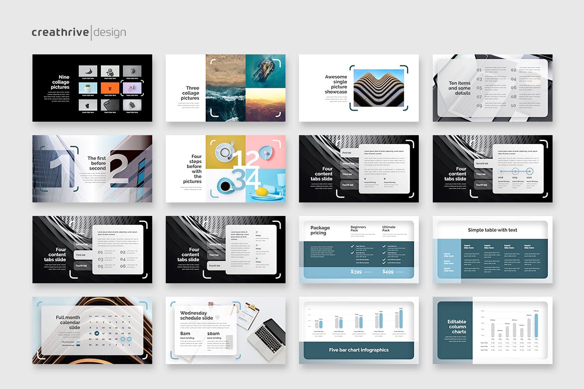 聚焦风格PPT模板下载(PPTX)