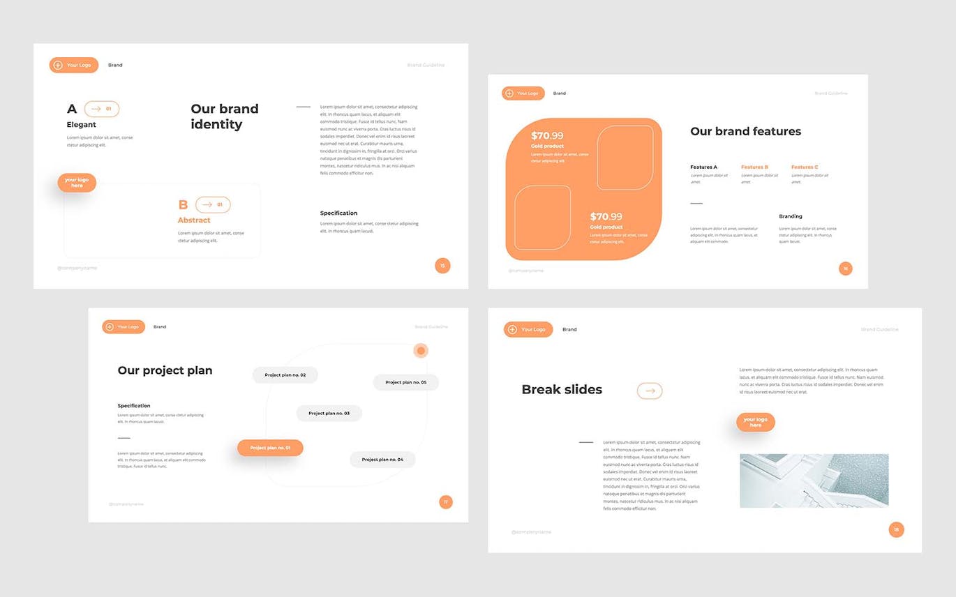 品牌指南 PPT模版 (PPTX)