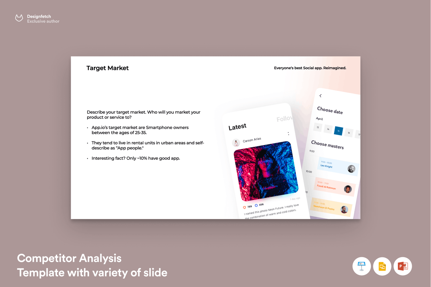 竞争对手分析PPT报告模板（PPTX）