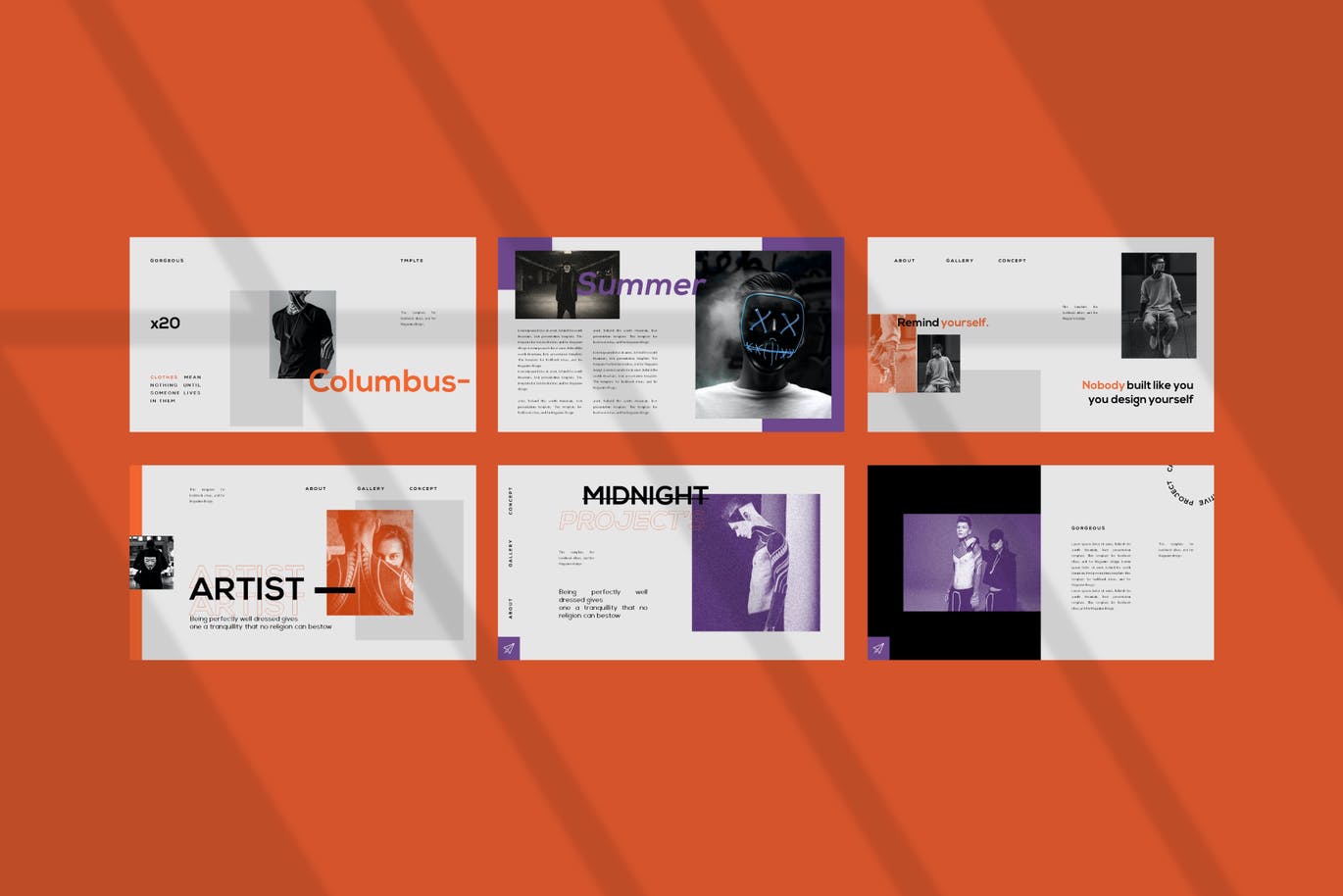 高端时尚优雅多用途powerpoint幻灯片演示模板（pptx）