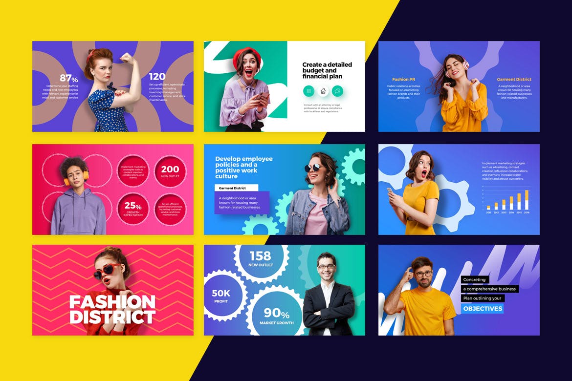 梅兰拜简报PPT模版 (PPTX)