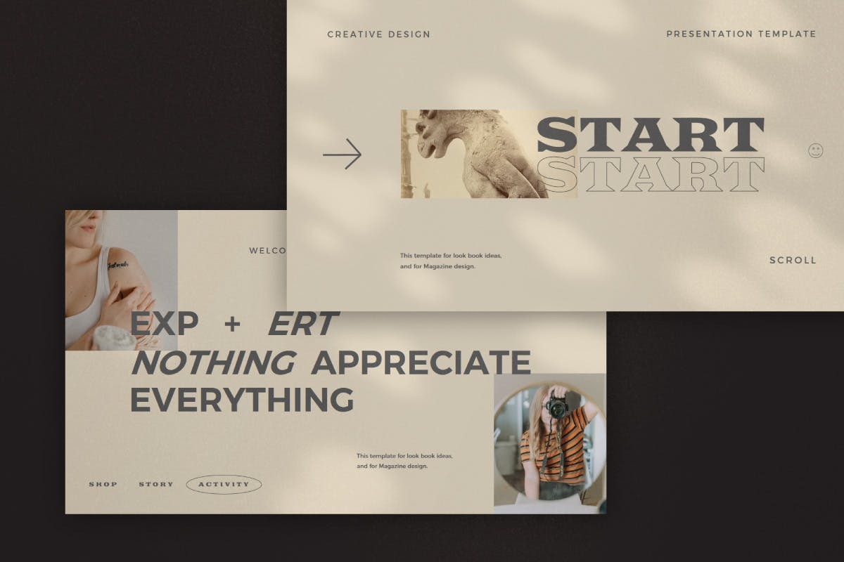 精美复古创意PPT模板（PPTX）