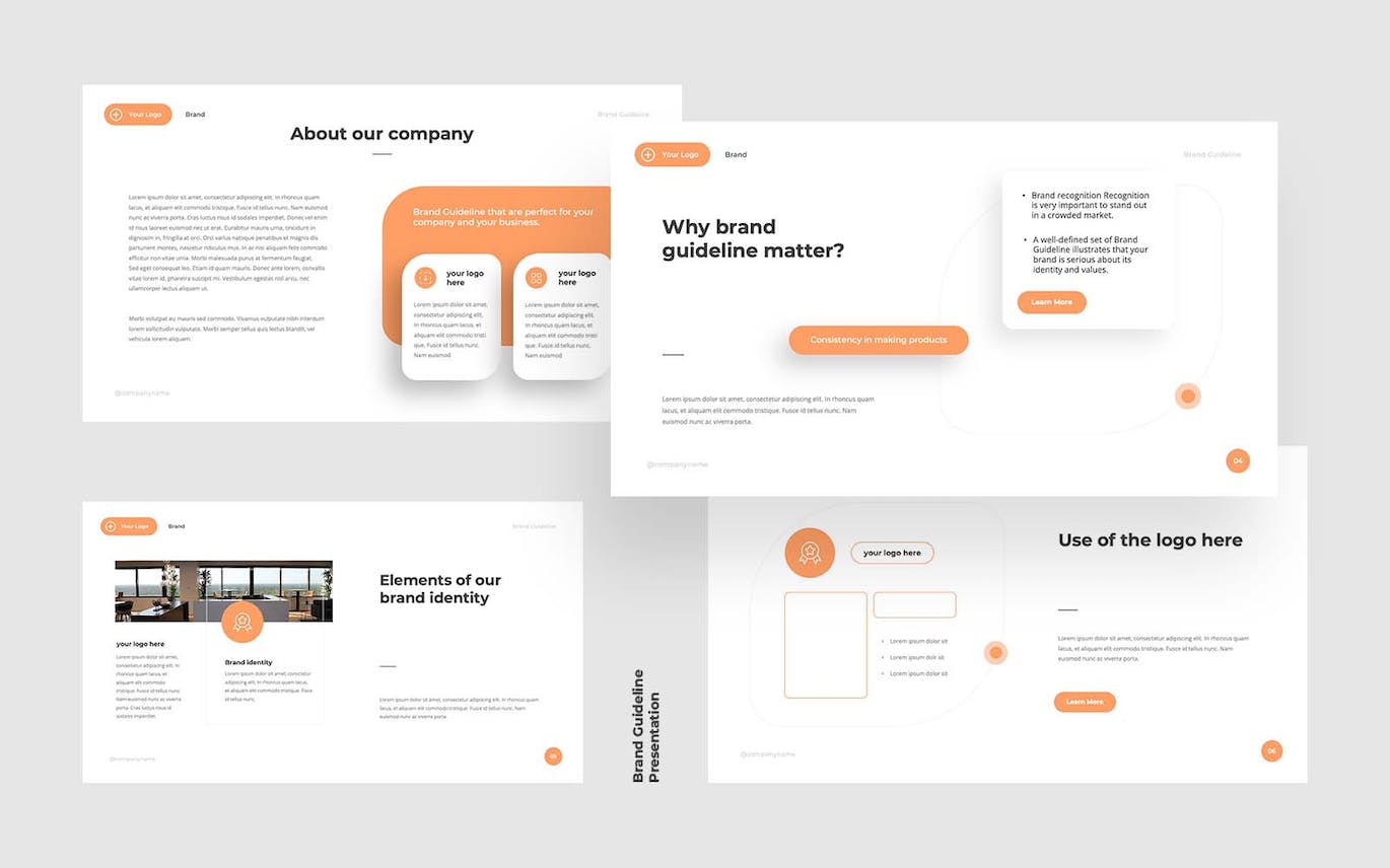 品牌指南 PPT模版 (PPTX)