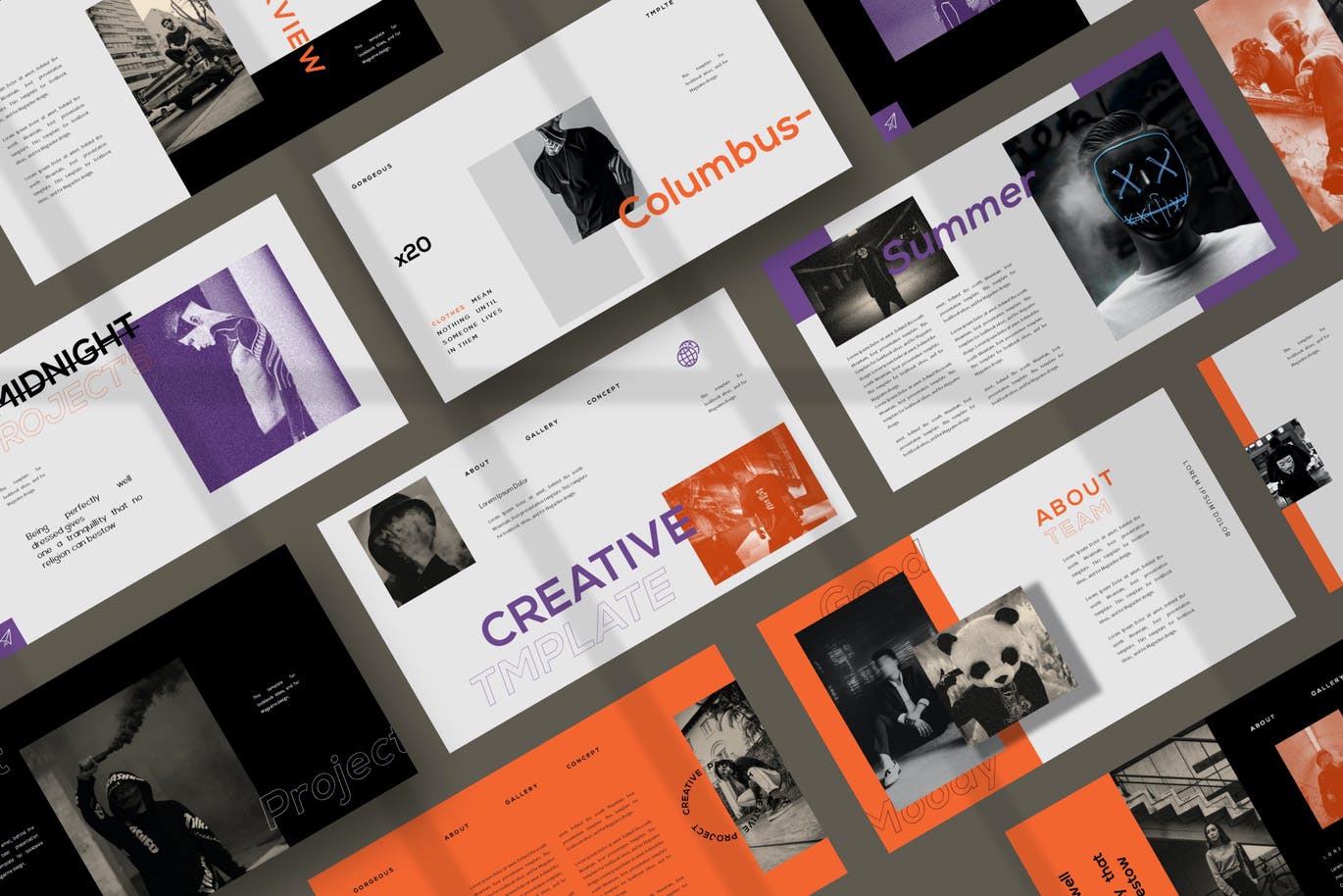 高端时尚优雅多用途powerpoint幻灯片演示模板（pptx）