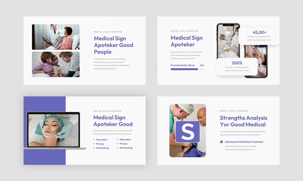 检查健康医疗PPT模板 (PPTX)