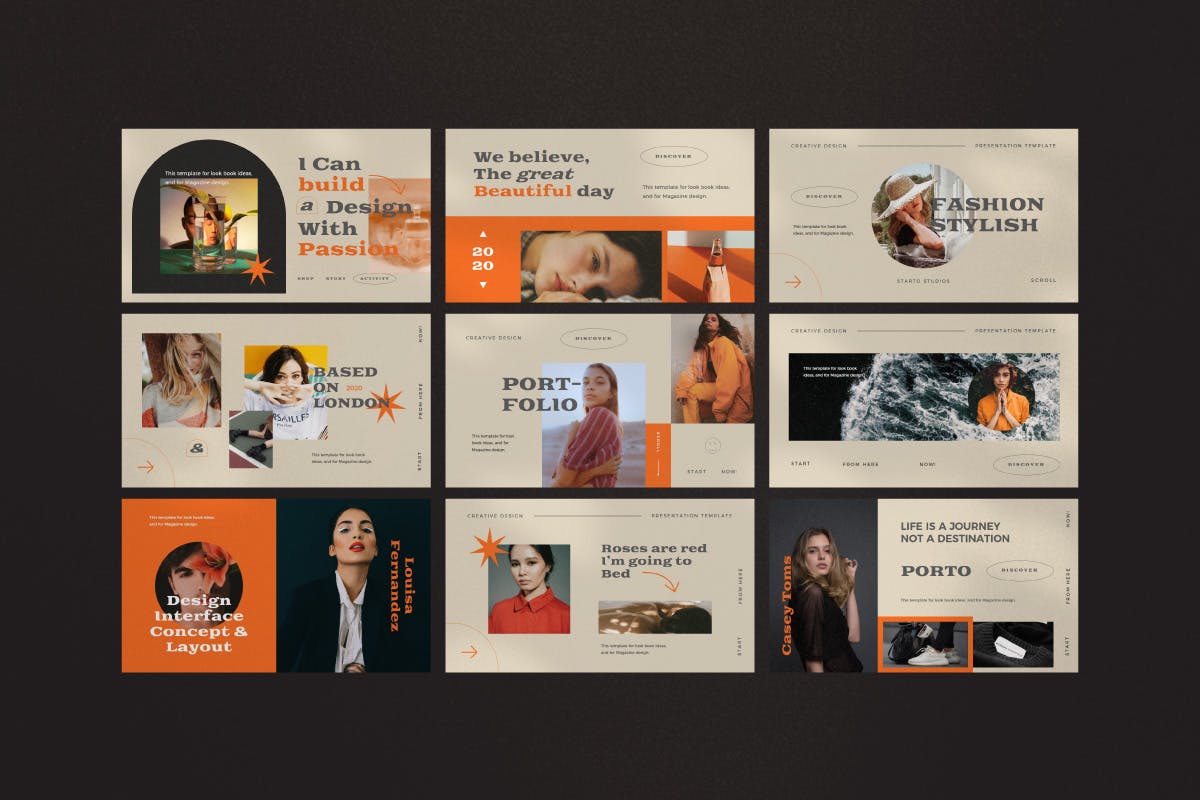 精美复古创意PPT模板（PPTX）