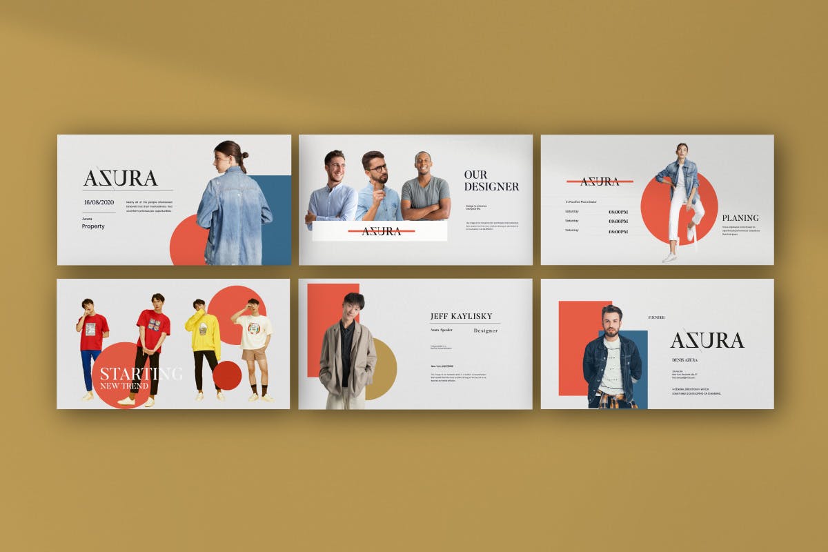 极简主义时尚品牌PPT模板下载（PPTX）