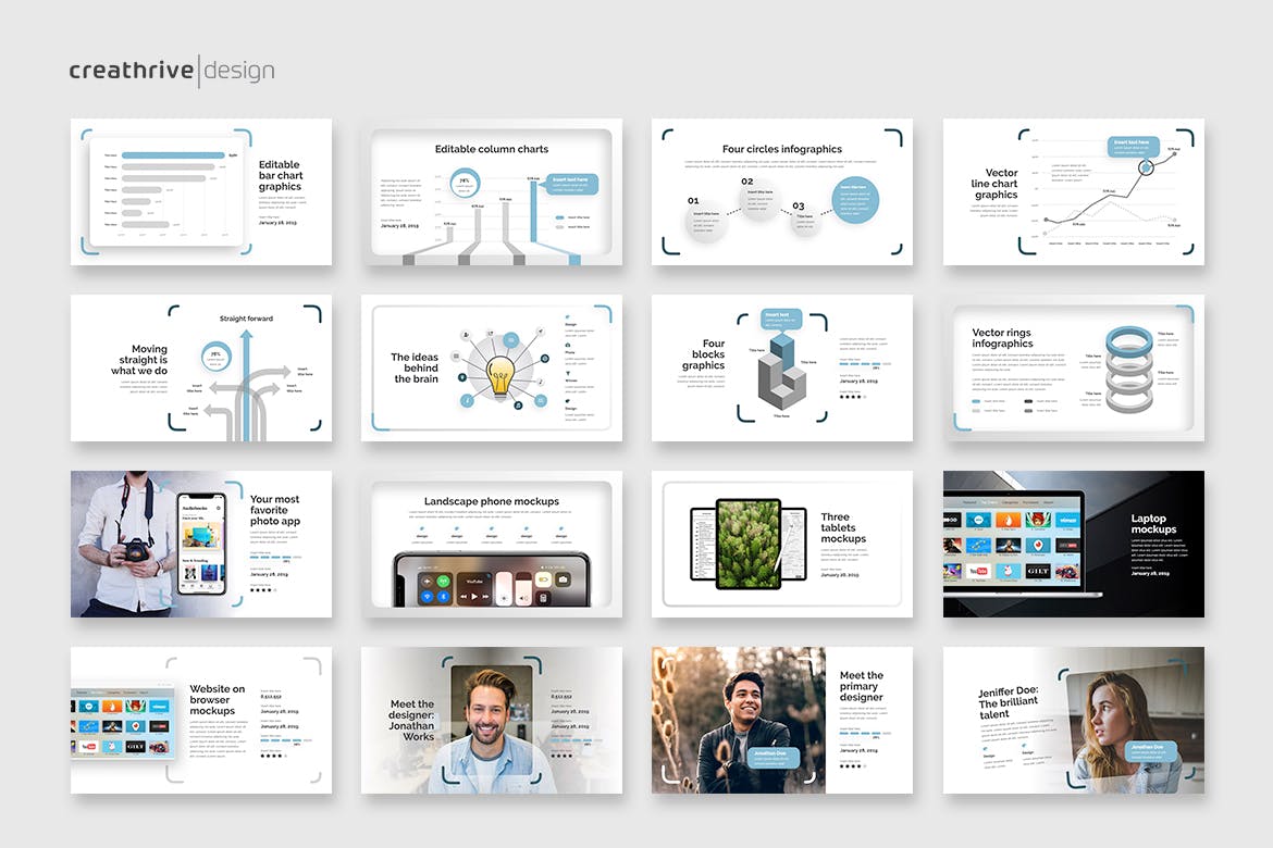 聚焦风格PPT模板下载(PPTX)