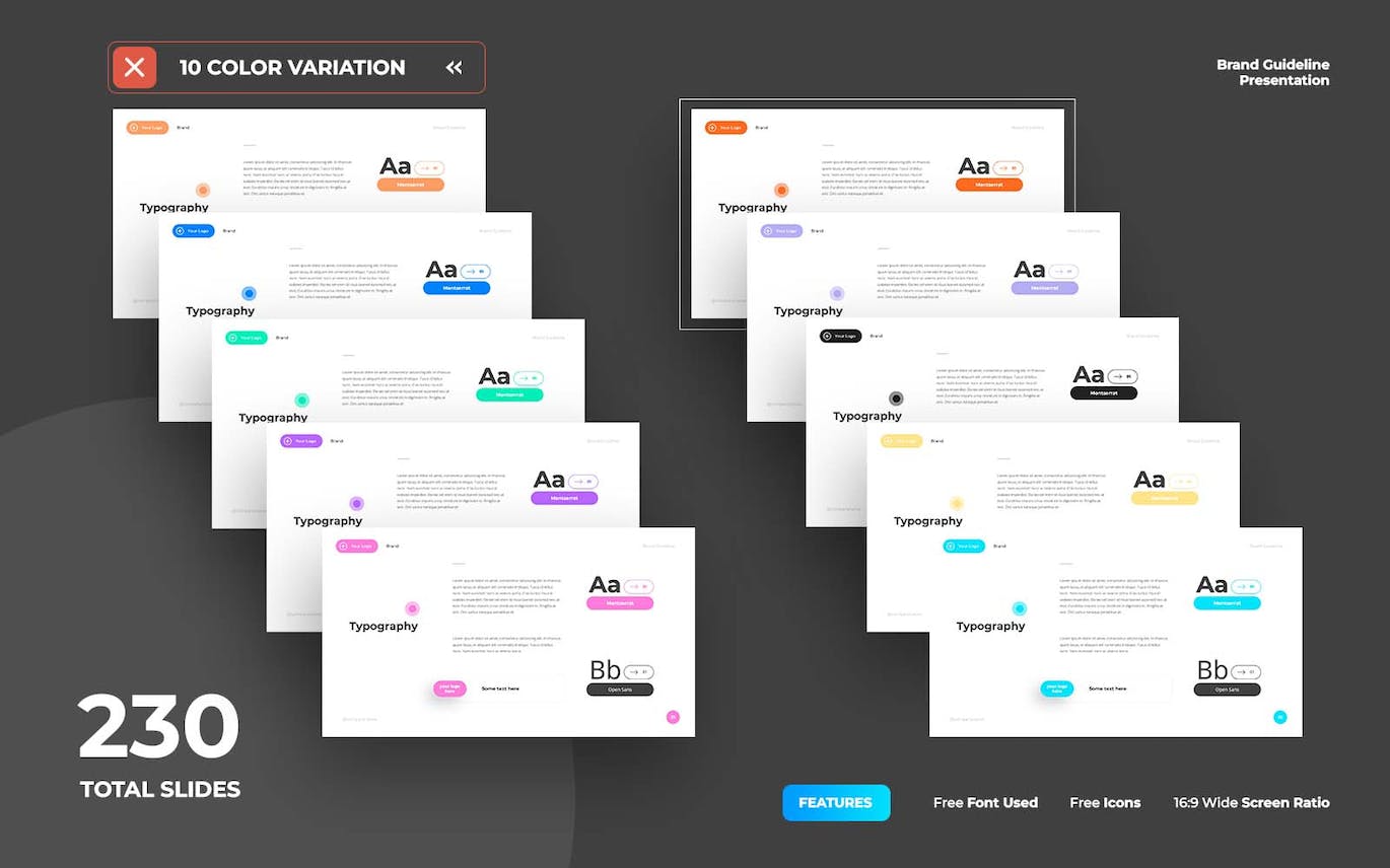 品牌指南 PPT模版 (PPTX)
