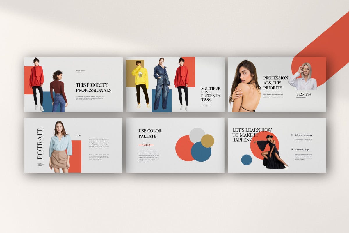 极简主义时尚品牌PPT模板下载（PPTX）