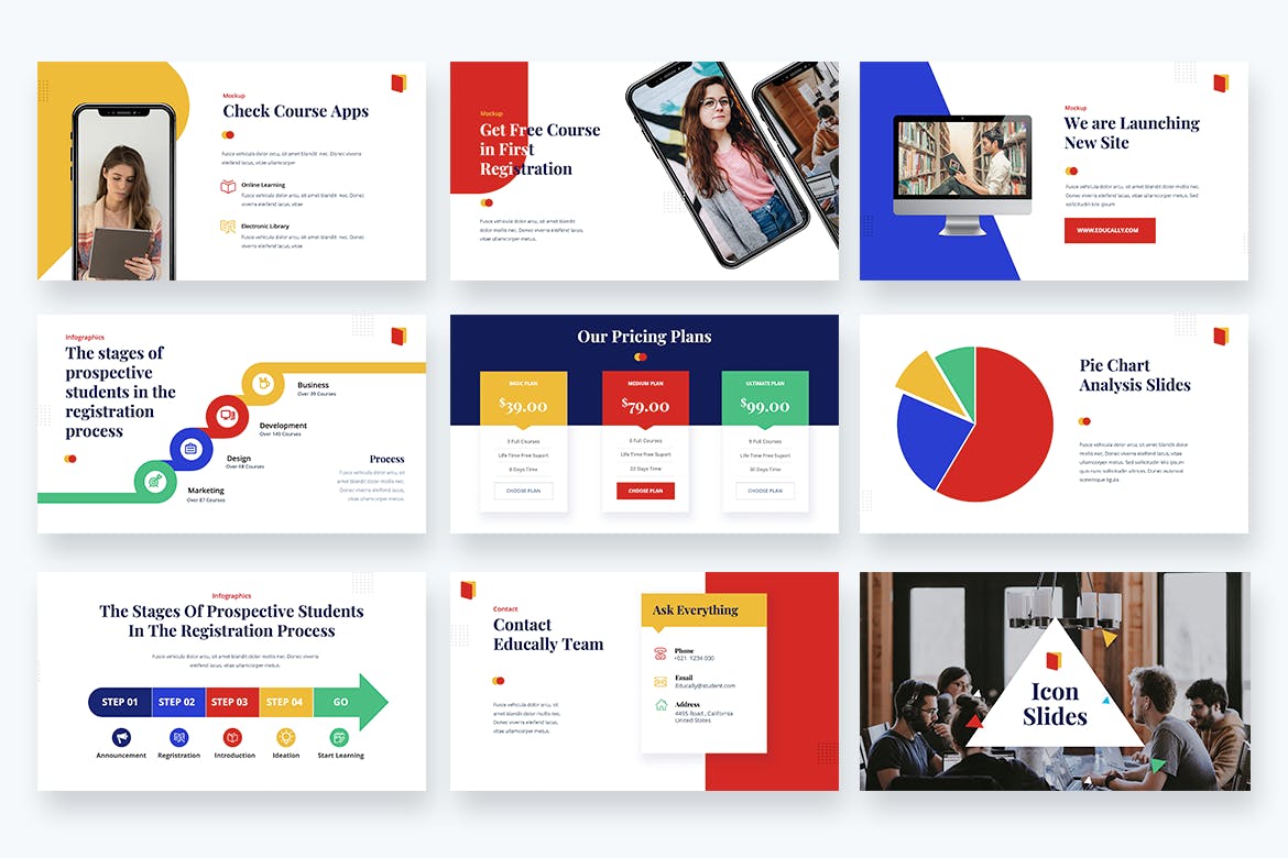 教育课程介绍PPT模板(PPTX)