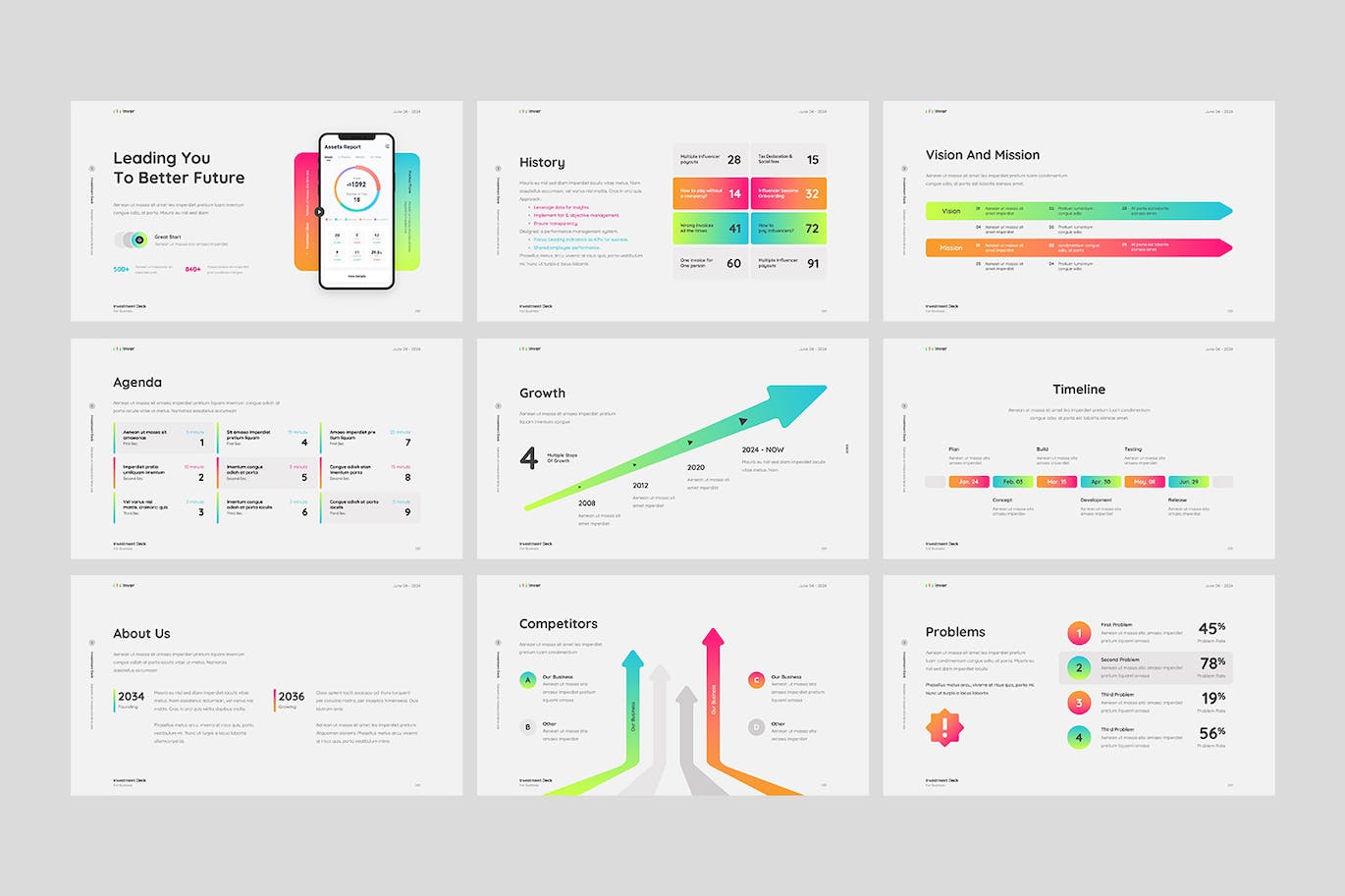 数据图表展示PPT模版