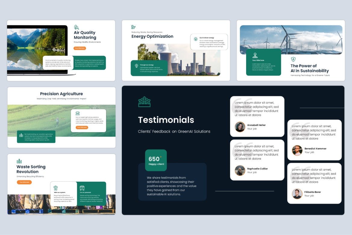 生态人工智能可持续发展 -PPT模版