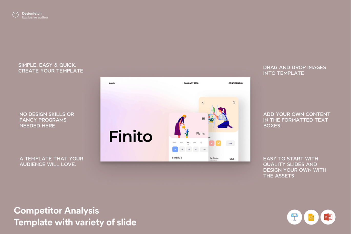 竞争对手分析PPT报告模板（PPTX）
