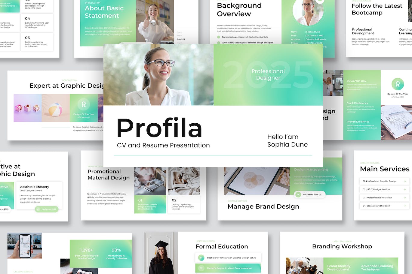 简历和简历 PPT模版 (PPT,PPTX)