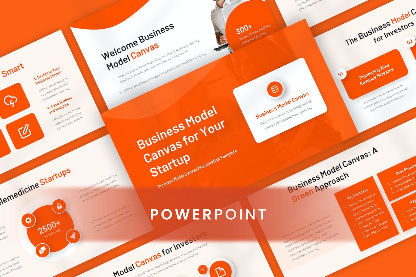 商业模式画布PPT模版 (PPTX)