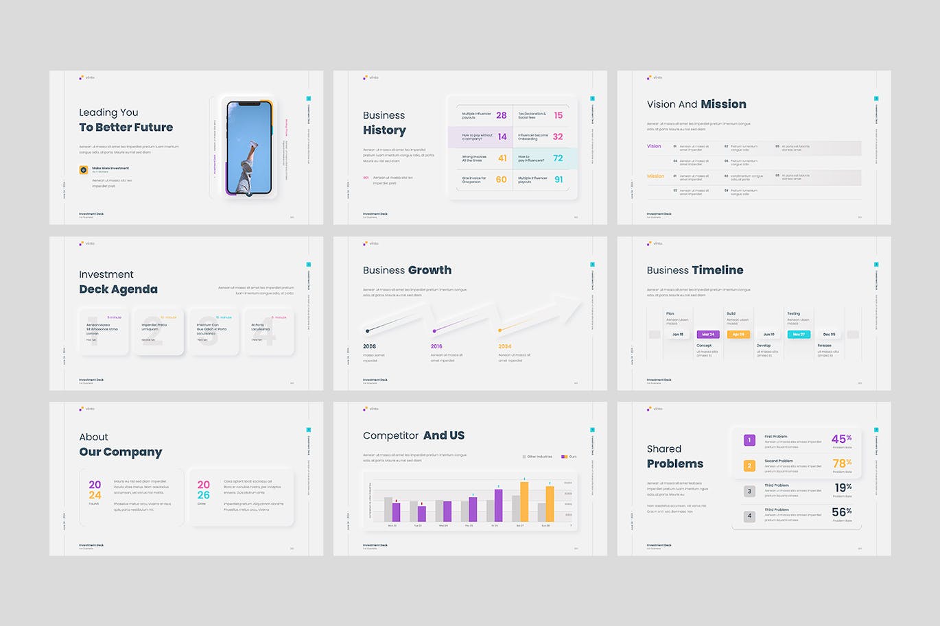 商业投资商业计划PPT模版 (PPTX)