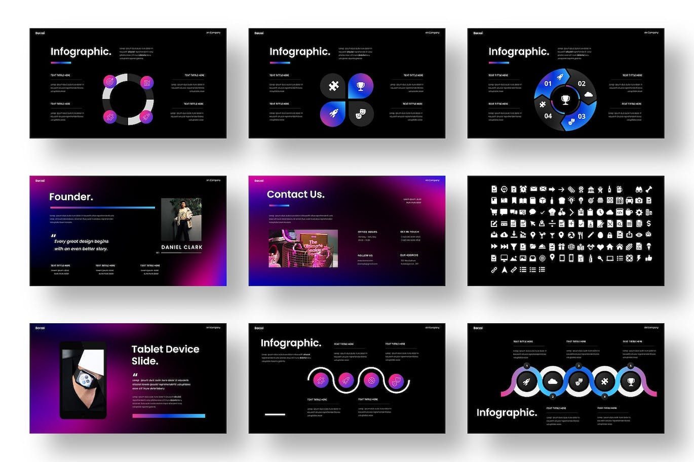 商业作品展示PPT模版 (PPTX)