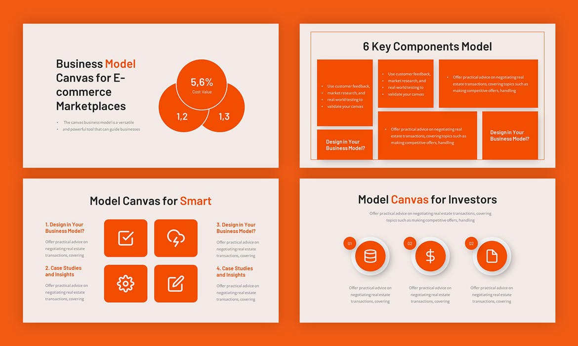 商业模式画布PPT模版 (PPTX)