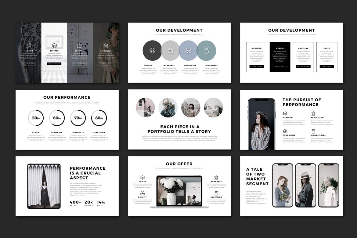 清新的画笔PPT模版 (PPTX)