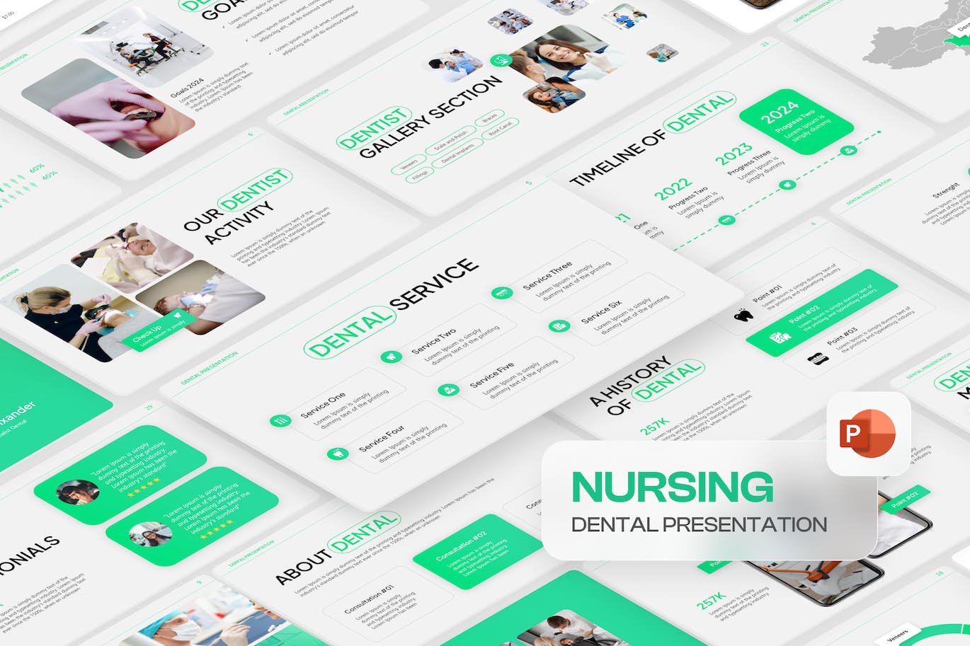 护理牙科 PPT模版 (PPTX)