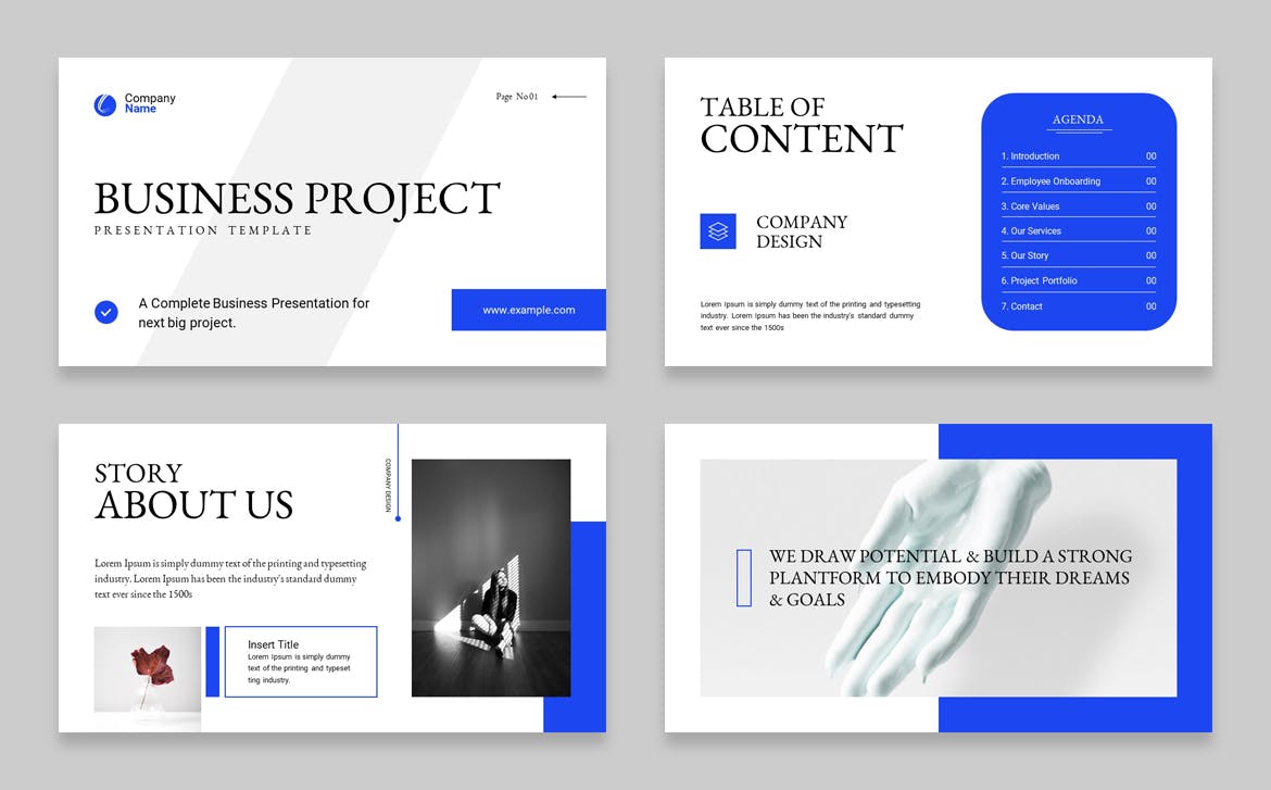 商业项目 PPT模版 (PPTX)