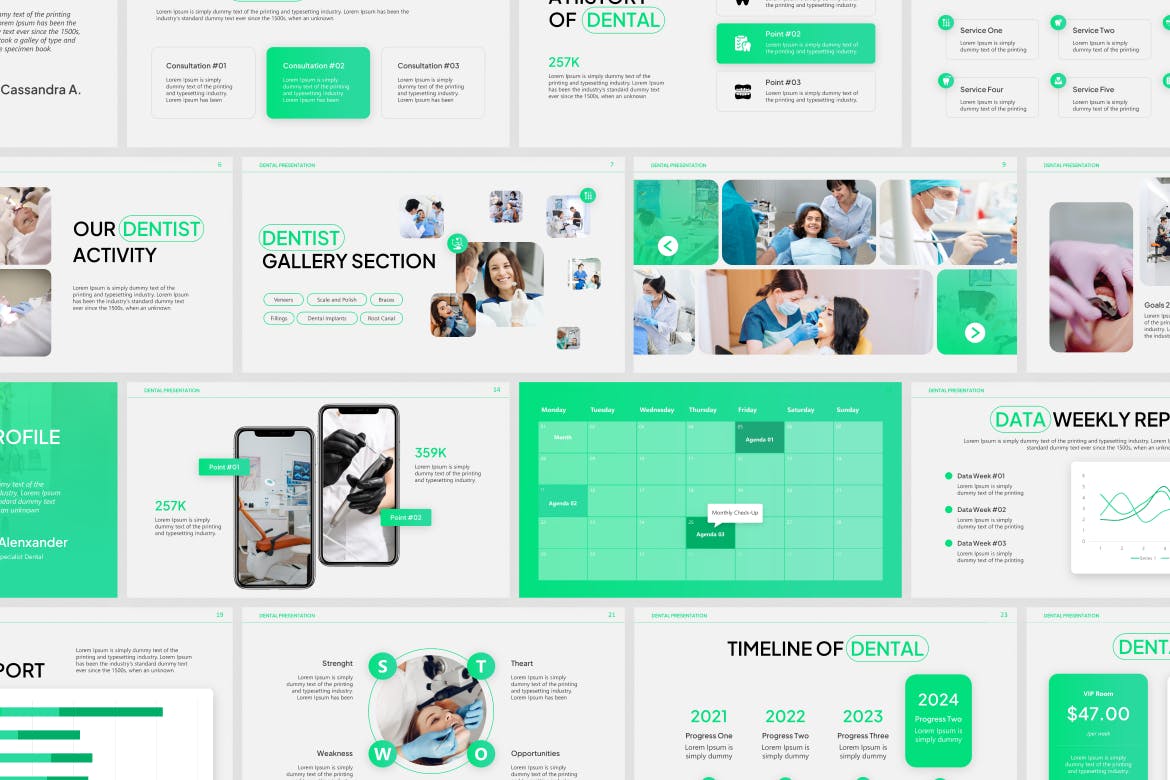 护理牙科 PPT模版 (PPTX)