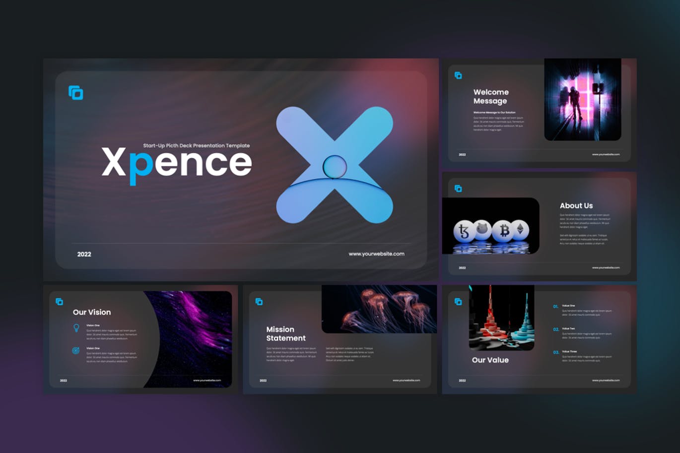 项目启动PPT模版 (PPTX)