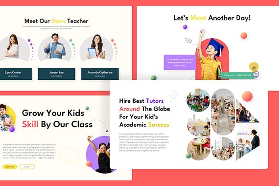 学校教育PPT模版 (PPT,PPTX)