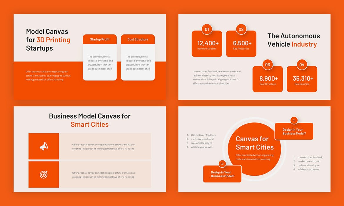 商业模式画布PPT模版 (PPTX)